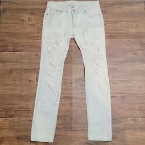 Wax Jeans - Light Wash Ripped/Distressed Skinny Jeans - Juniors Size 11
